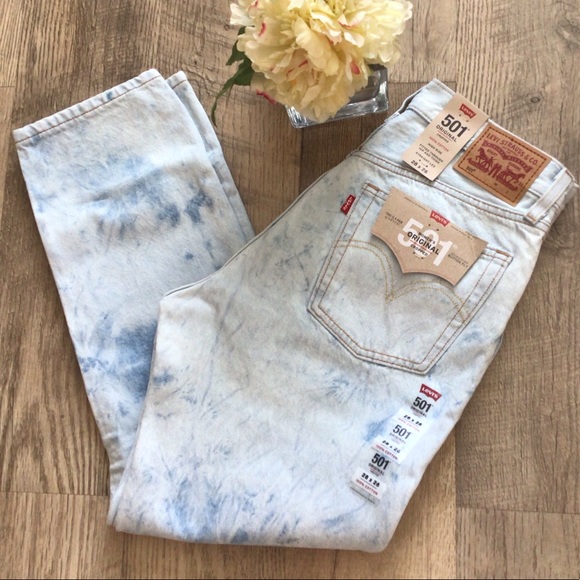 LEVI’S 501® HIGH RISE STRAIGHT LEG CROPPED ORIGINAL WOMEN'S JEANS🎀🎀 - Picture 3 of 14